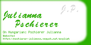 julianna pschierer business card